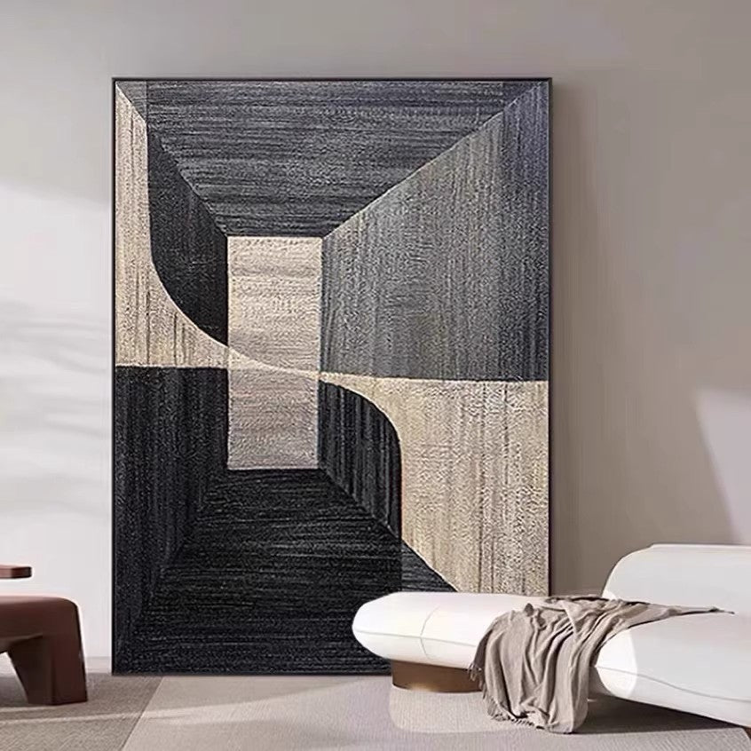Abstract Geometric Area Rug Homeandso
