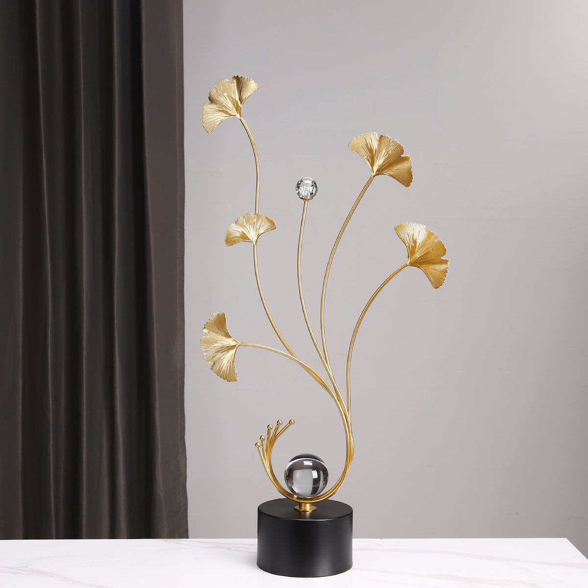 Elegant Floral Design Decorative Sculpture Homeandso