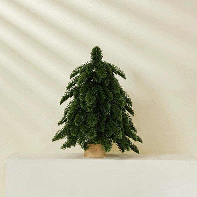Lifelike Miniature Evergreen Tabletop Tree