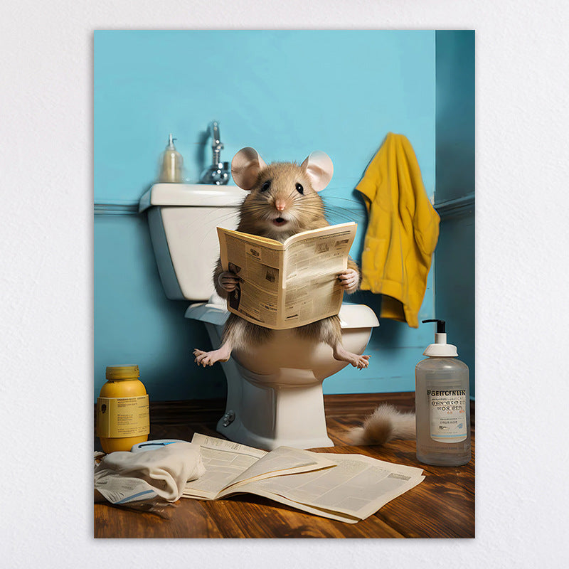 Humorous Animal-Themed Wall Art Print Homeandso