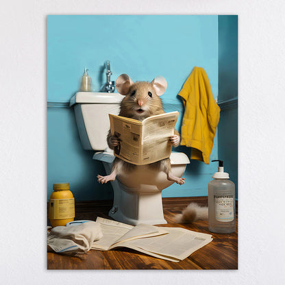 Humorous Animal-Themed Wall Art Print Homeandso