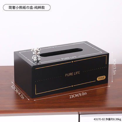 Cute Bear-Themed Tissue Box Holder Homeandso