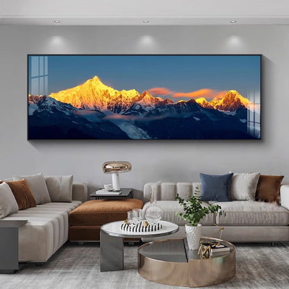 Framed Mountain Landscape Artwork Homeandso