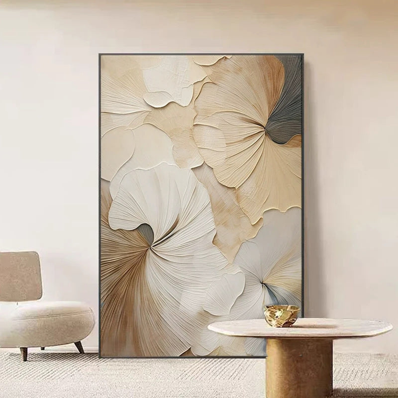 Floral Embossed Canvas Wall Art Homeandso