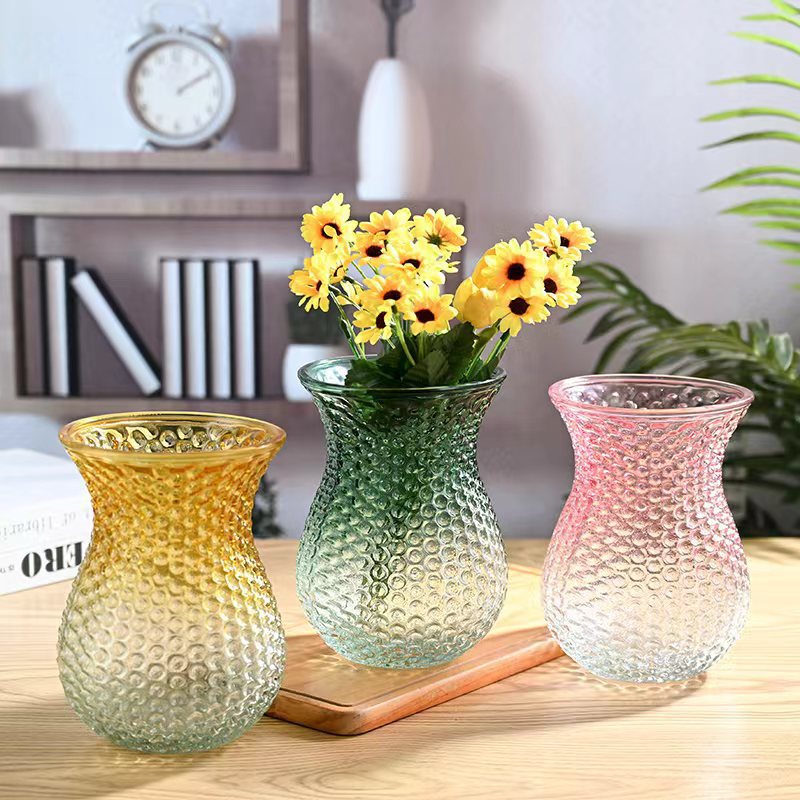 Decorative Textured Glass Vase