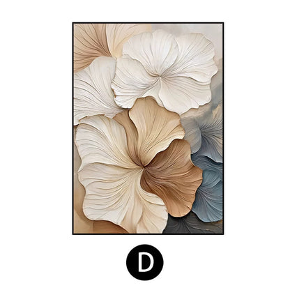 Floral Embossed Canvas Wall Art Homeandso