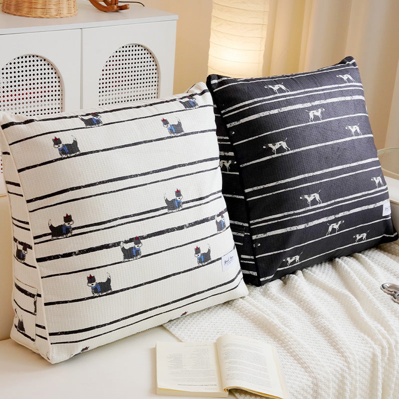 Decorative Dog-Themed Throw Pillow for Bedroom Decor