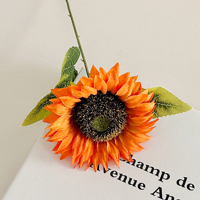 Realistic Sunflower Floral Stem for Home Decor