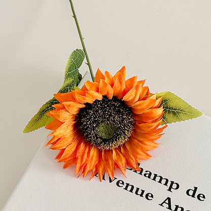 Realistic Sunflower Floral Stem for Home Decor