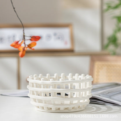 Decorative Woven Storage Bowl Homeandso