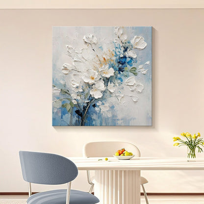 Textured Floral Canvas Wall Art Homeandso