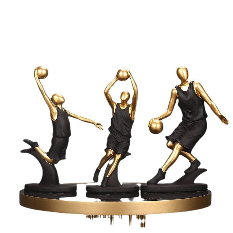 Dynamic Basketball Player Figurine Homeandso