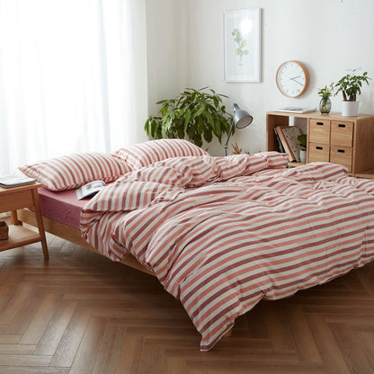 Decorative Cozy Checked Duvet Set Homeandso