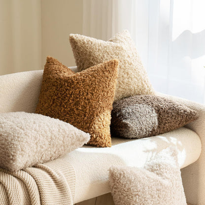 Plush Textured Decorative Cushion