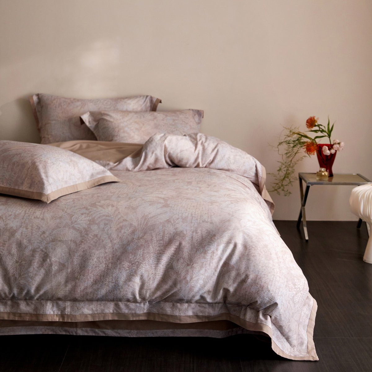 Decorative Botanical Patterned Luxurious Duvet Cover Set Homeandso