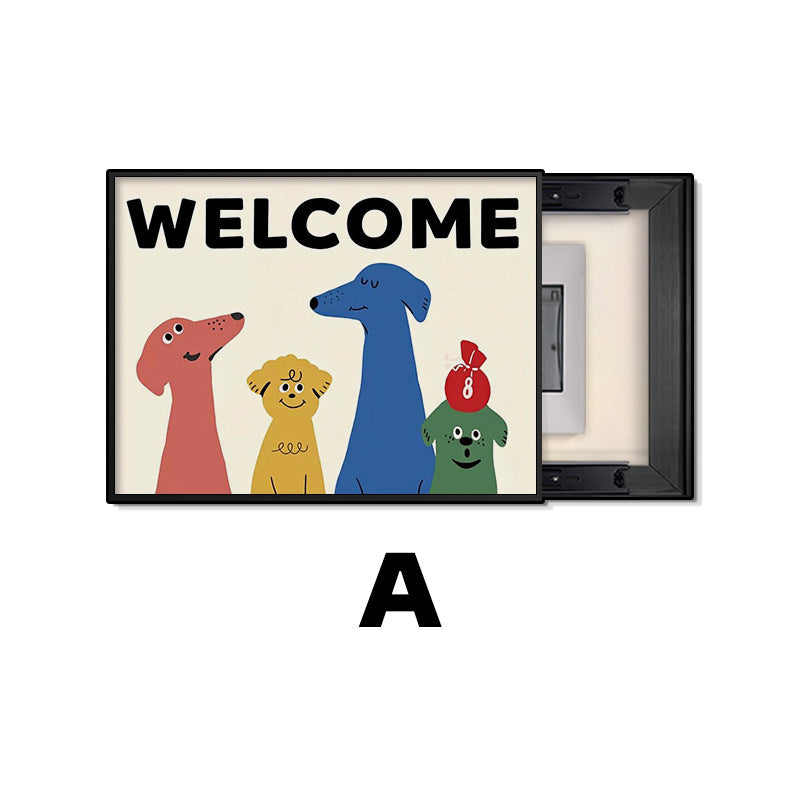 Whimsical Dog-Themed Framed Wall Art Homeandso