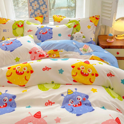 Playful Cartoon Bear Bedding Set Homeandso