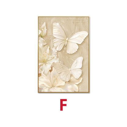Elegant Butterfly and Floral Wall Art Homeandso