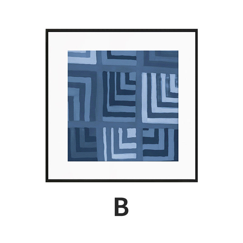 Abstract Grid Pattern Framed Art Print Homeandso