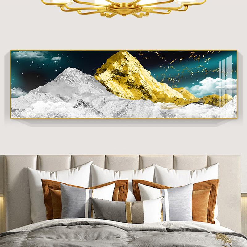 Modern Abstract Mountain Landscape Canvas Art Homeandso