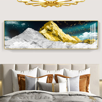 Modern Abstract Mountain Landscape Canvas Art Homeandso
