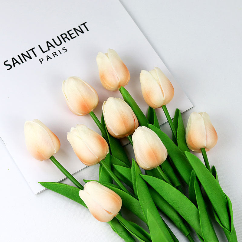 Realistic Faux Tulip Bouquet Arrangement