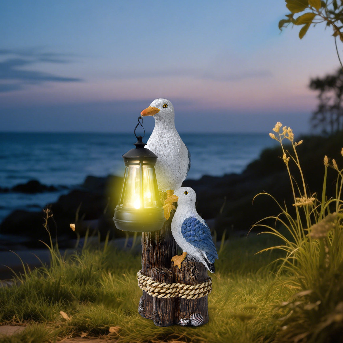 Decorative Seagull Lantern Homeandso