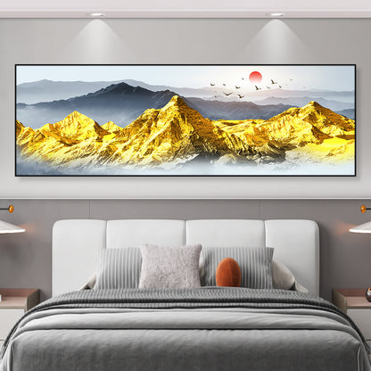 Modern Abstract Mountain Landscape Canvas Art Homeandso
