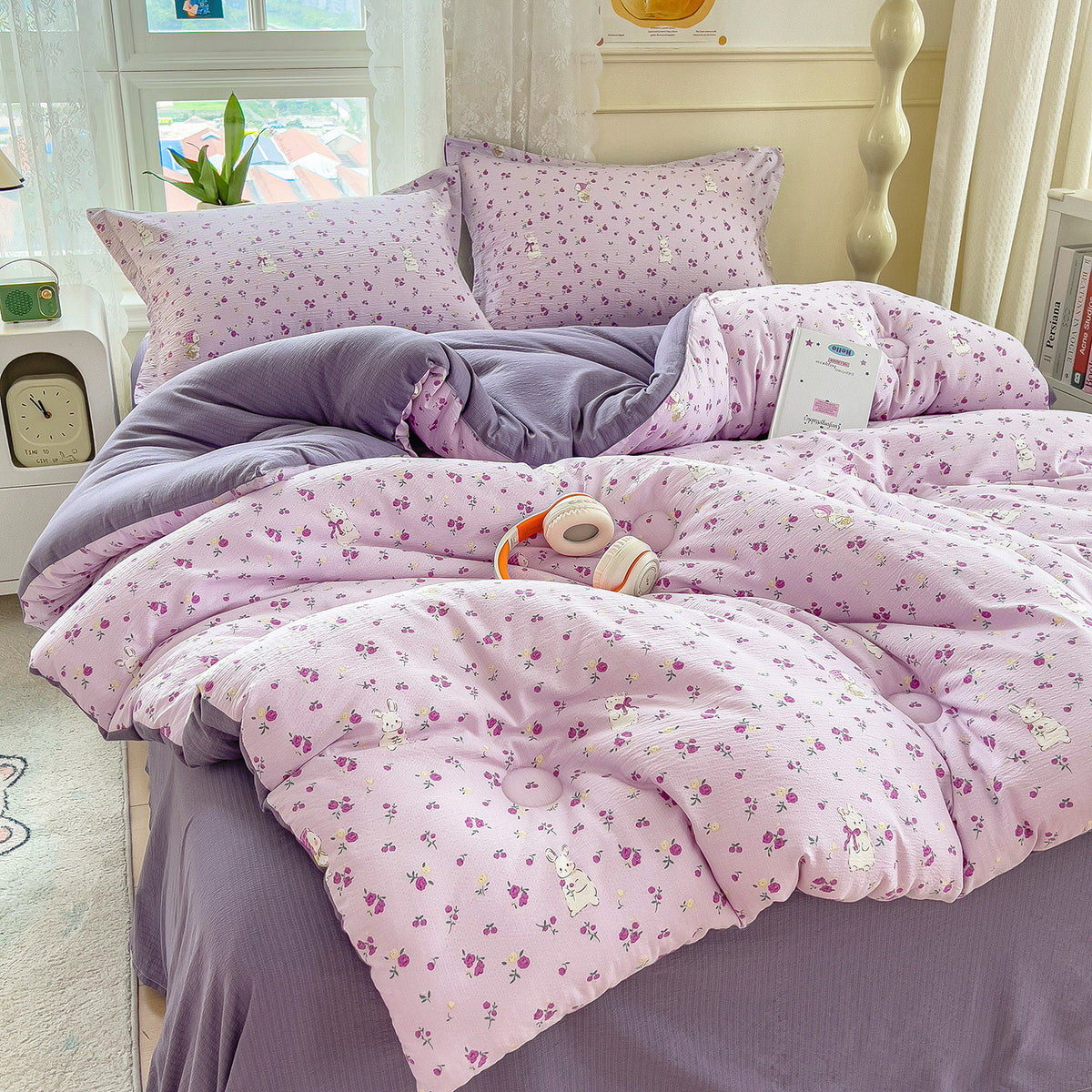Heart Patterned Quilt Set Homeandso