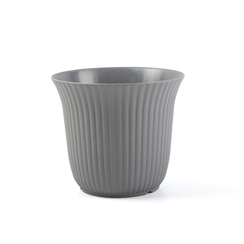 Textured Plastic Plant Pot Homeandso