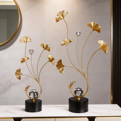 Elegant Floral Design Decorative Sculpture Homeandso