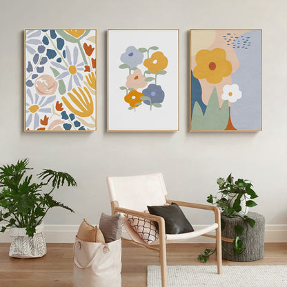 Floral Abstract Canvas Art Print Homeandso