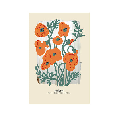 Floral Illustration Wall Art Homeandso