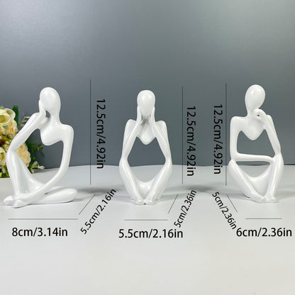 Abstract Figurative Sculpture Set Homeandso