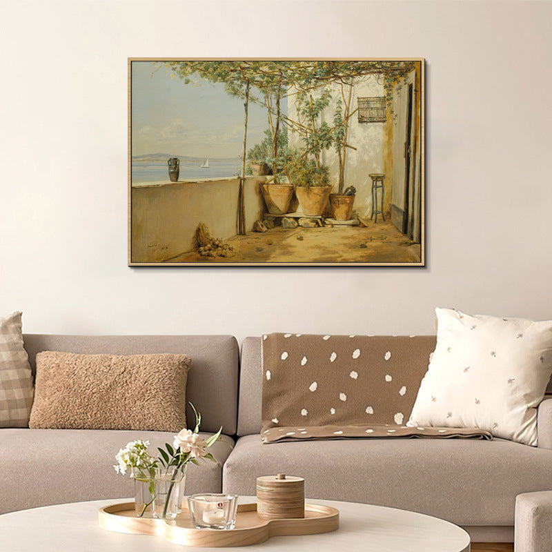 Framed Classic Impressionist Landscape Art Homeandso