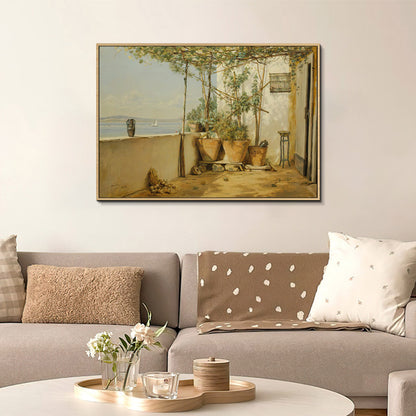 Framed Classic Impressionist Landscape Art Homeandso