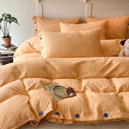 Patterned Cotton Duvet Cover Set Homeandso