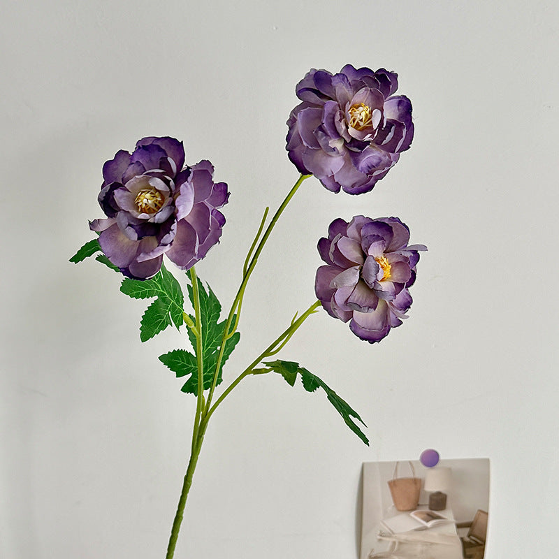 Lifelike Artificial Peony Floral Stem
