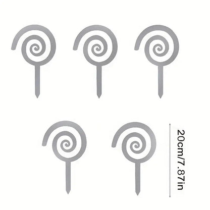 Decorative Garden Spiral Ground Stakes Homeandso