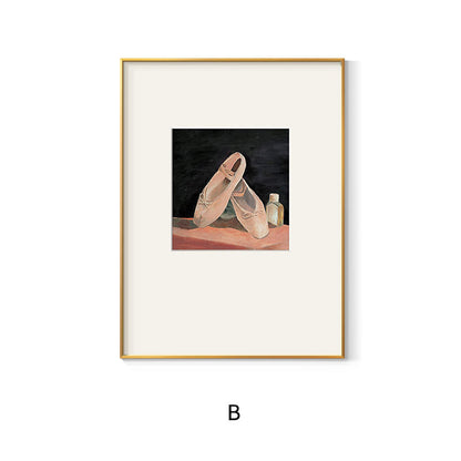 Elegant Framed Ballerina Artwork Homeandso
