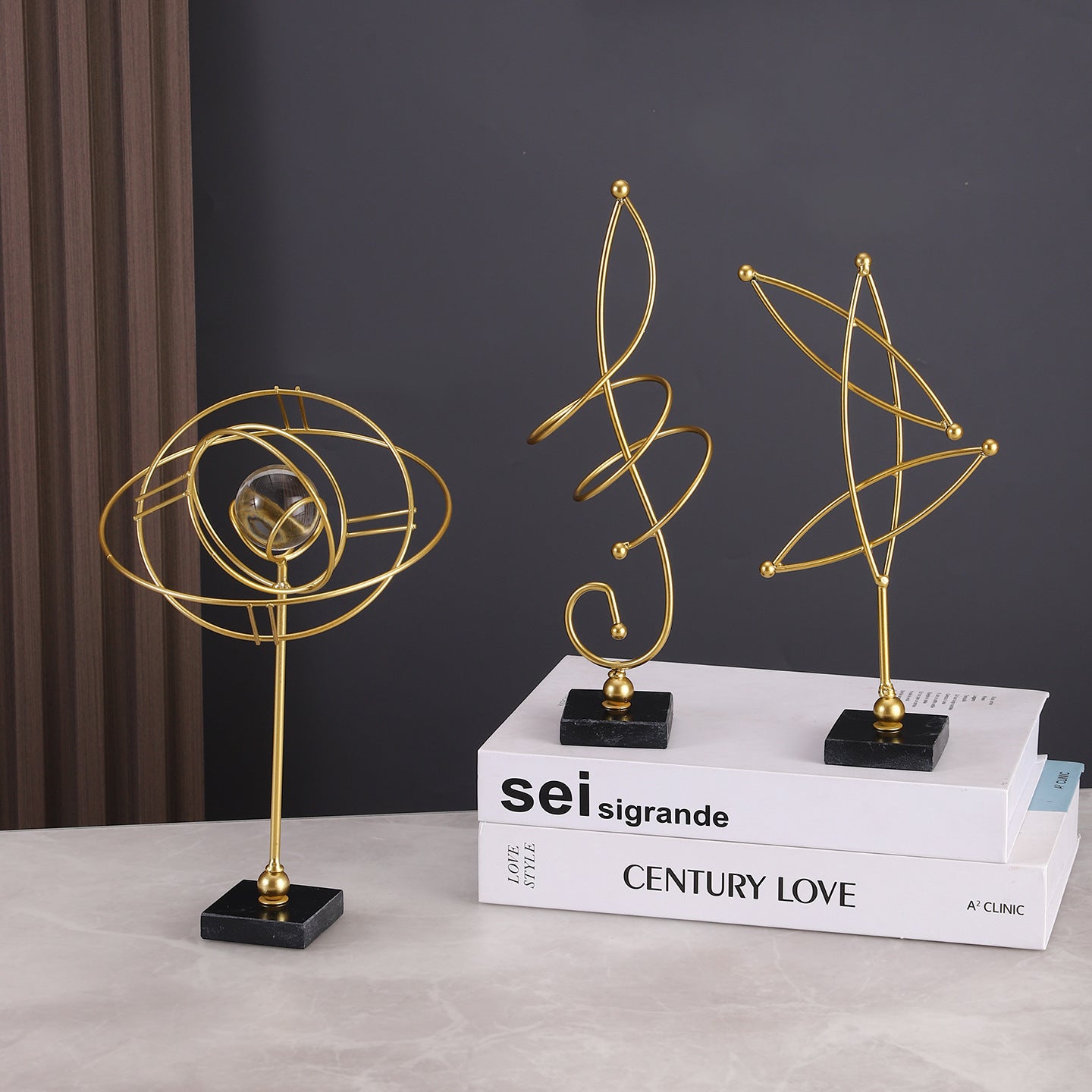 Modern Decorative Geometric Sculpture Homeandso