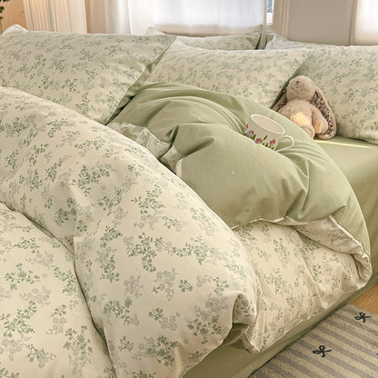 Decorative Floral Print Bedding Set Homeandso