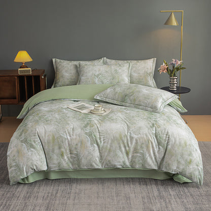 Nature-Inspired Botanical Print Duvet Cover Set