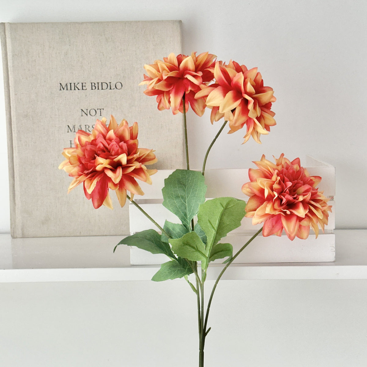 Elegant Dahlia Artificial Floral Stem