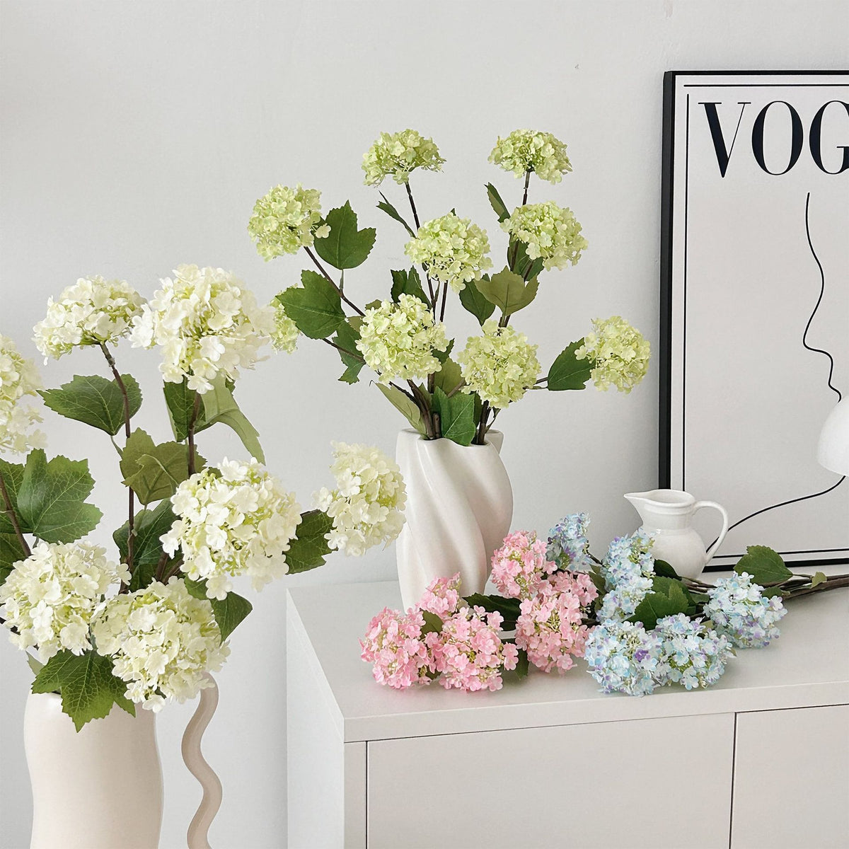 Elegant Faux Floral Stem Arrangement