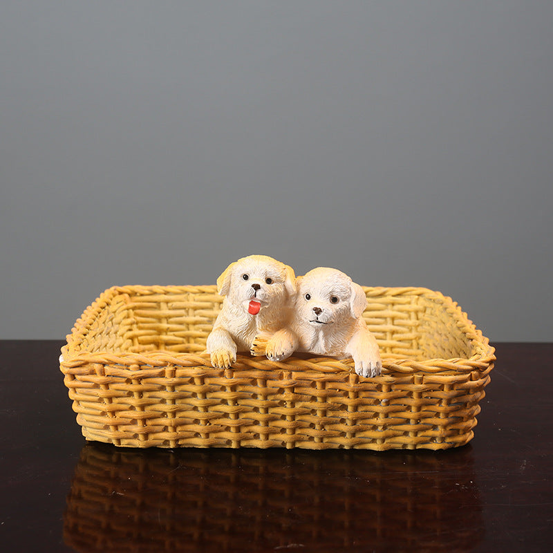 Decorative Dog Figurine Set Homeandso