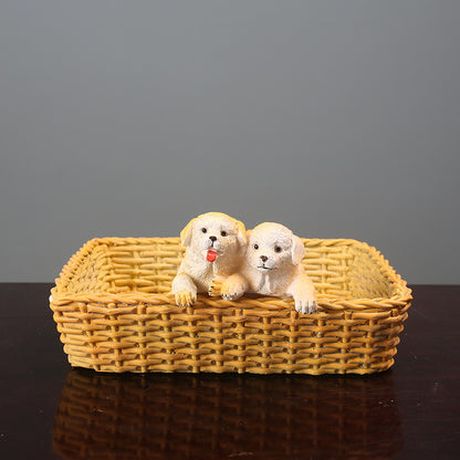 Decorative Dog Figurine Set Homeandso