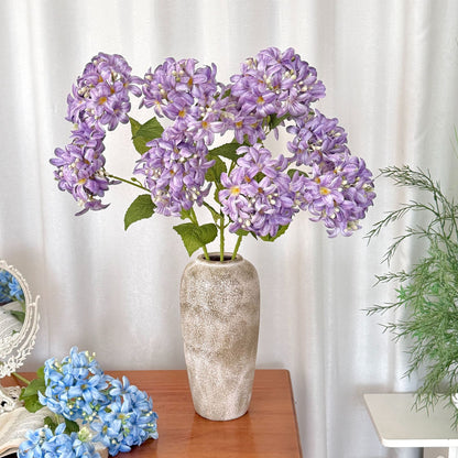 Elegant Faux Violet Floral Stem