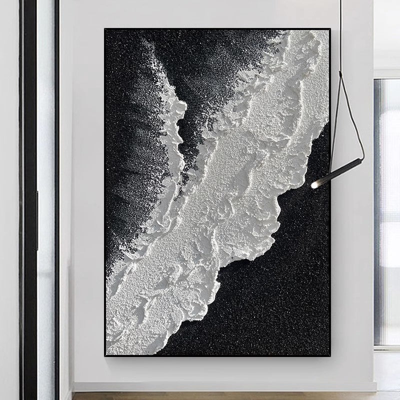 Coastal Wave Textured Canvas Artwork Homeandso