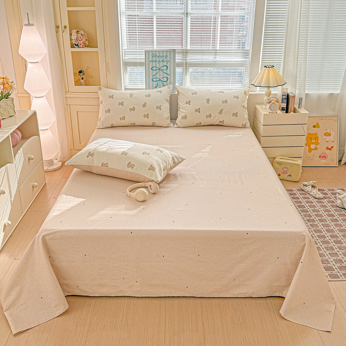 Playful Cartoon-Themed Bed Cover Set Homeandso